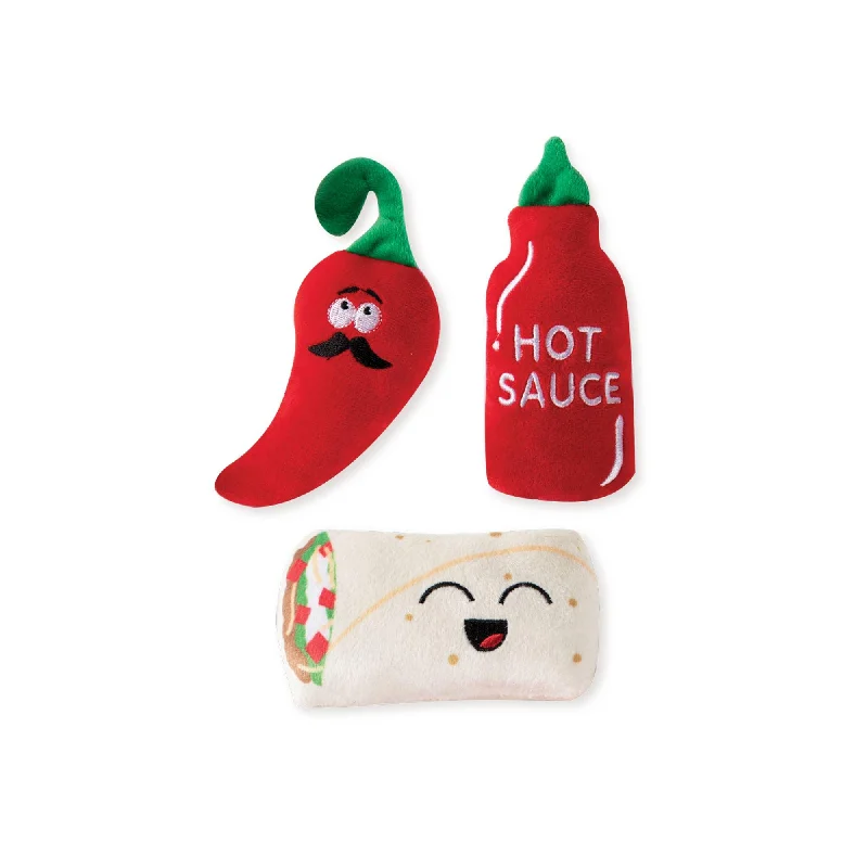 3 Piece Small Dog Toy Set - Hot And Spicy