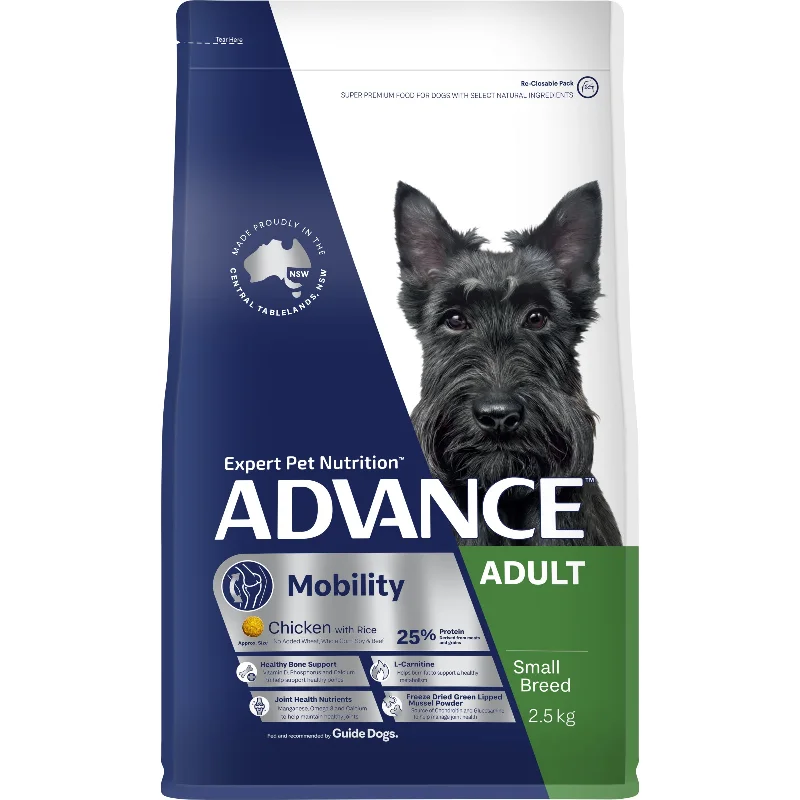 Advance Chicken and Rice Adult Mobility Small Breed Dog Dry Food 2.5kg