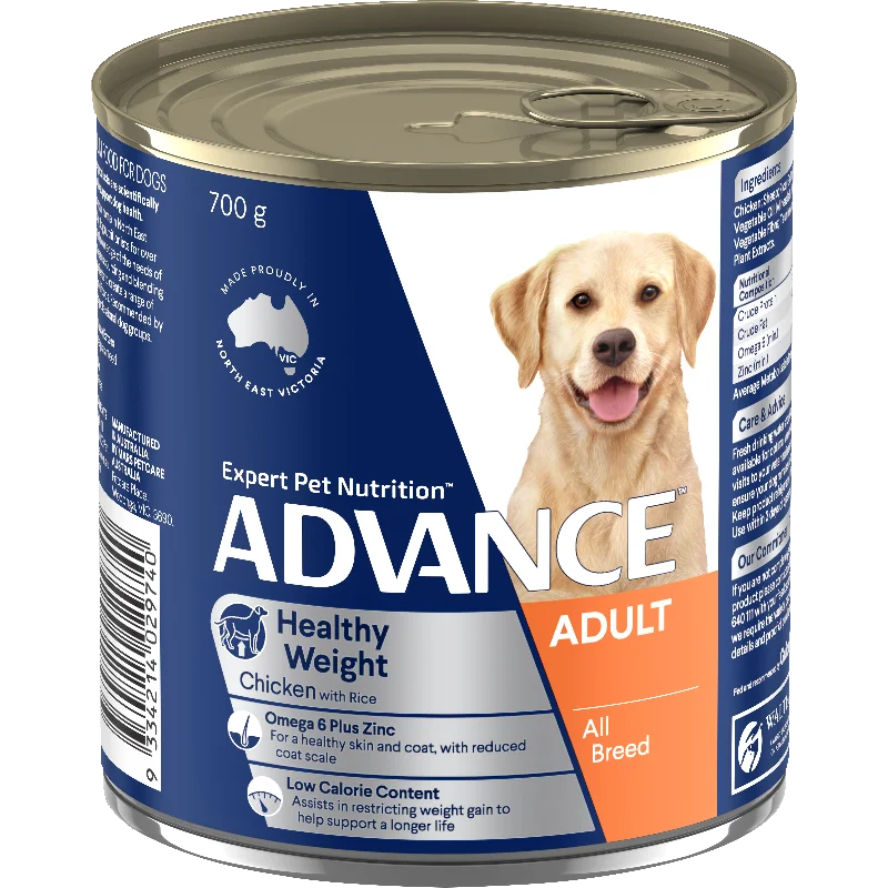 ADVANCE - Healthy Weight Adult All Breed Chicken with Rice Dog Wet Food (700g)