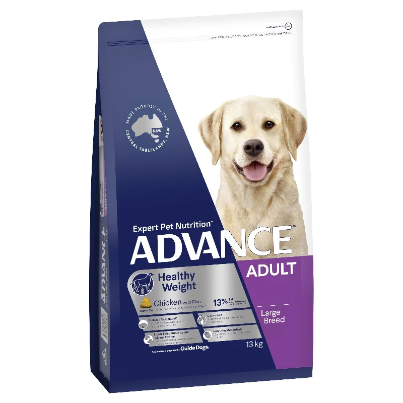 Advance Chicken and Rice Healthy Weight Large Breed Adult Dog Dry Food 13kg