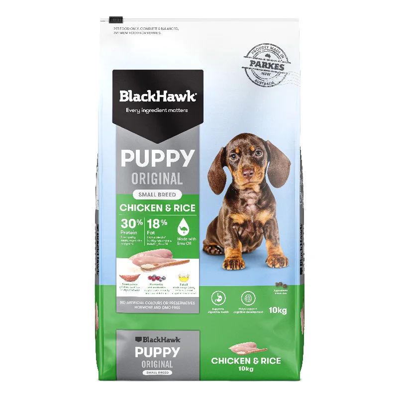 Black Hawk Chicken and Rice Small Breed Puppy Dry Dog Food 10kg