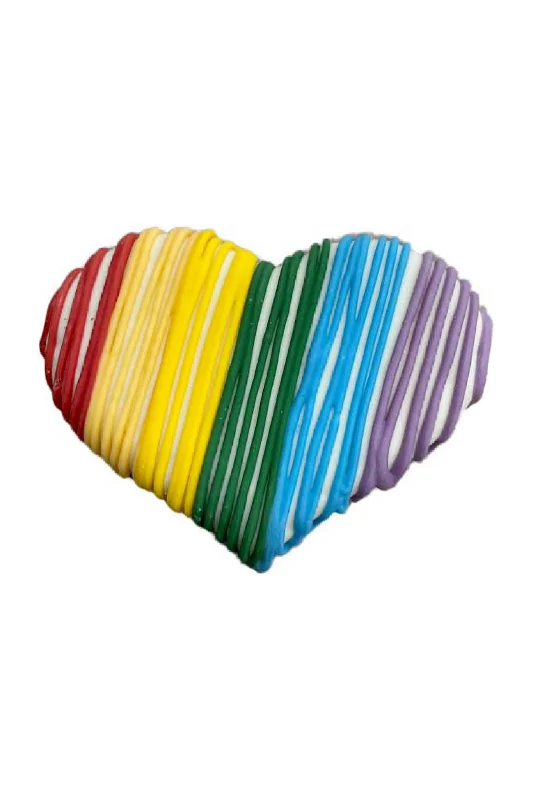 Bosco and Roxy's Basics Rainbow Heart Dog Treat