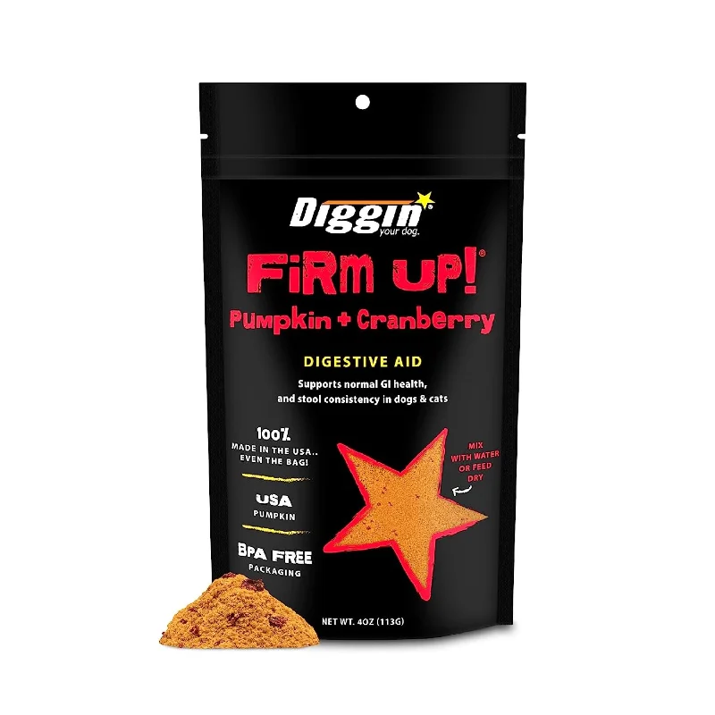 Diggin' Your Dog Firm Up Pumpkin & Cranberry Supplement 4oz