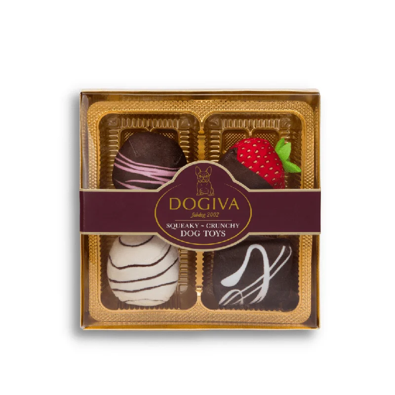 Dogiva Box of Chocolates Dog Toys from Fabdog