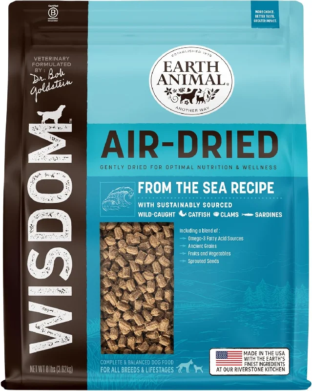 Earth Animal Wisdom Air Dried Dog Food - Sea to Stream, Chicken, Turkey