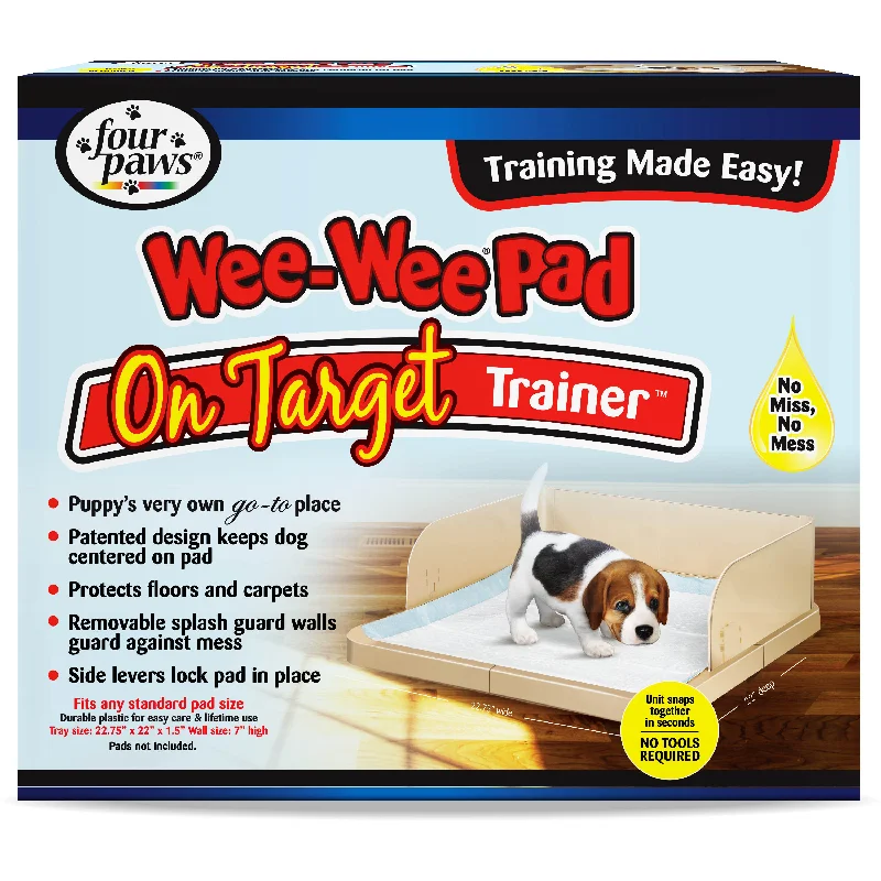 Four Paws Wee-Wee Pad On Target Trainer Dog and Puppy Training Tray Layer 1 Count