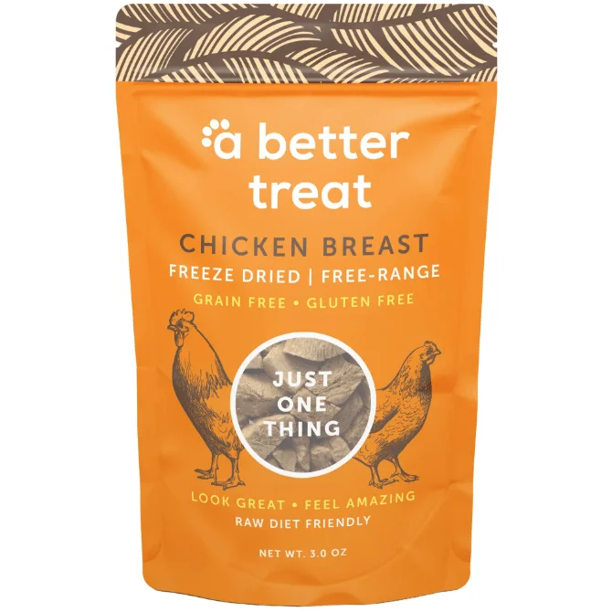 A Better Treat | Freeze-Dried Raw Free Range Chicken Breast Dog and Cat Treats