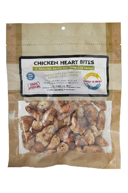 Fresh is Best Chicken Heart Bites Pet Treats