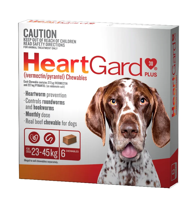 Heartgard Plus Chews For Dogs 23-45kg 6 Pack