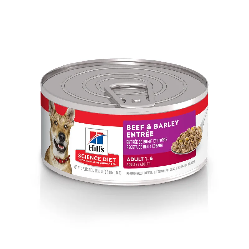 Hill's Science Diet Adult Gourmet Beef & Barley Entree Canned Dog Food