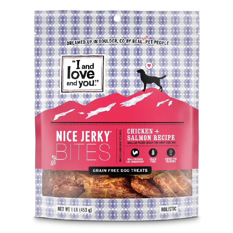 I And Love And You Nice Jerky Grain Free Chicken & Salmon Dog Treats