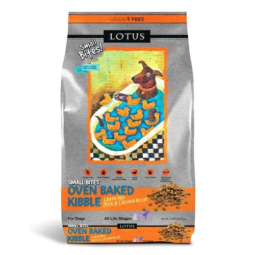 Lotus Small Bites Oven Baked Grain Free Duck Recipe Dog Food