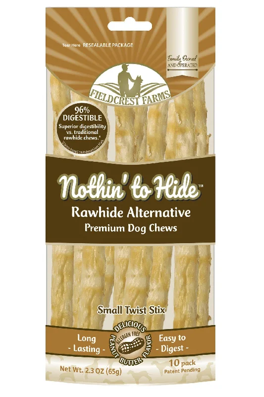 Nothin' to Hide Peanut Butter Twist Stix Dog Chews