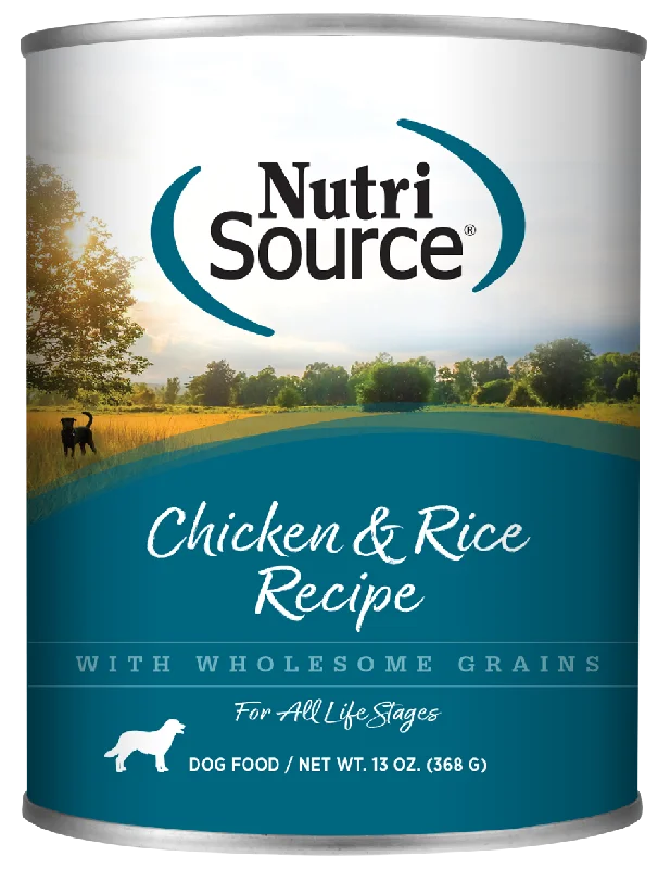 NutriSource Adult Chicken & Rice Canned Dog Food