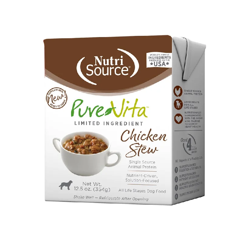 Nutrisource PureVita Chicken Stew Wet Dog Food