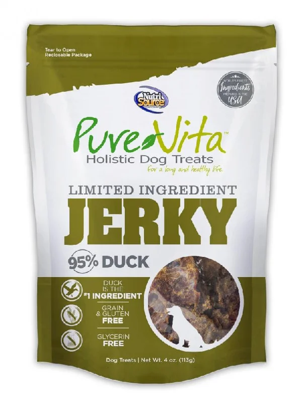 NutriSource® PureVita™ Limited Ingredient 95% Duck Jerky Holistic Dog Treats