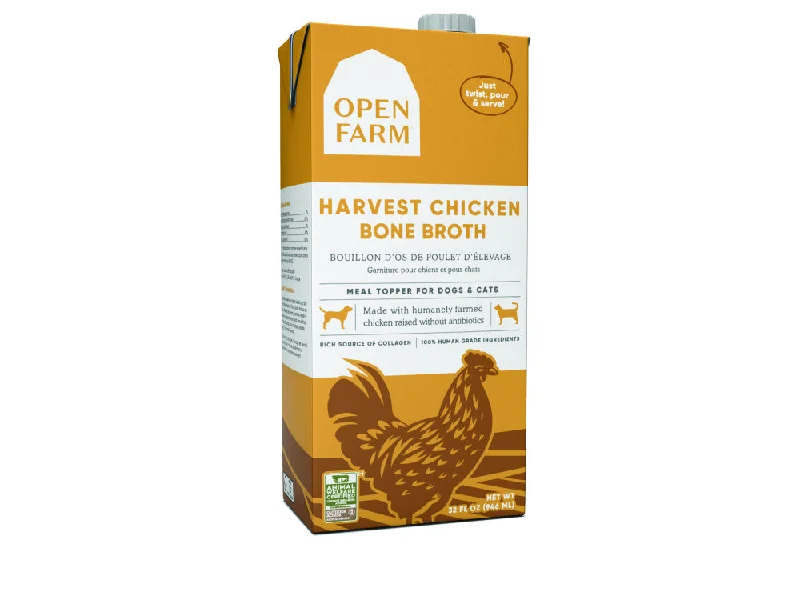 Open Farm Harvest Chicken Bone Broth for Dogs & Cats