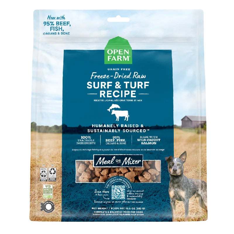 Open Farm Grain Free Surf & Turf Recipe Freeze Dried Raw Dog Food