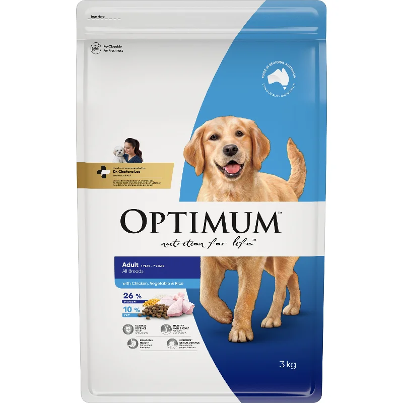 Optimum Dog Adult Dry Food Chicken Rice & Veg 3kg