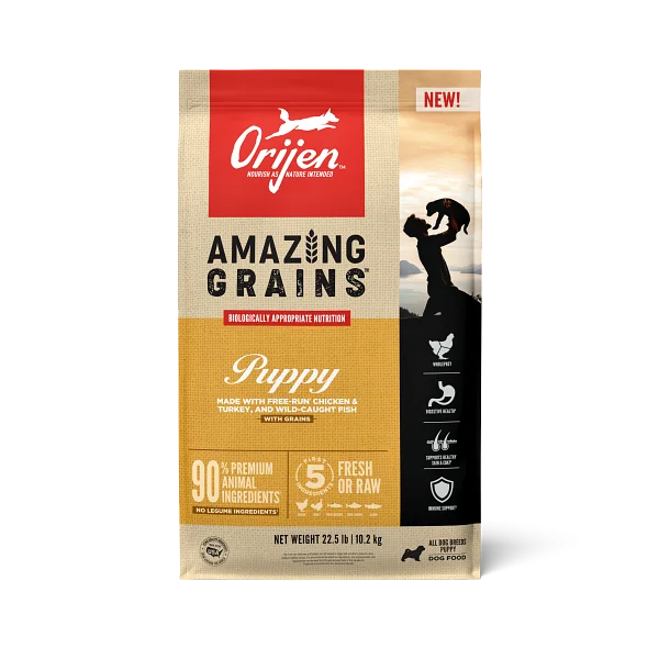 ORIJEN High Protein Amazing Grains Puppy Dry Dog Food