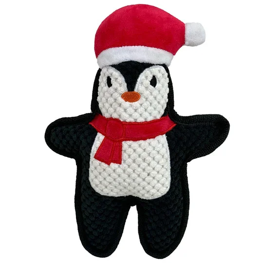 Petlou Holiday 2024 10" Bite Me, Pengiun Plush Dog Toy