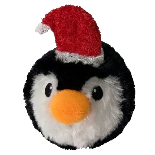 Petlou Holiday 2024 4" Penguin Ball Plush Dog Toy