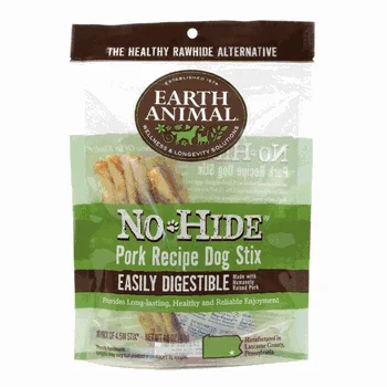 Earth Animal No Hide Stix Pork 10pk