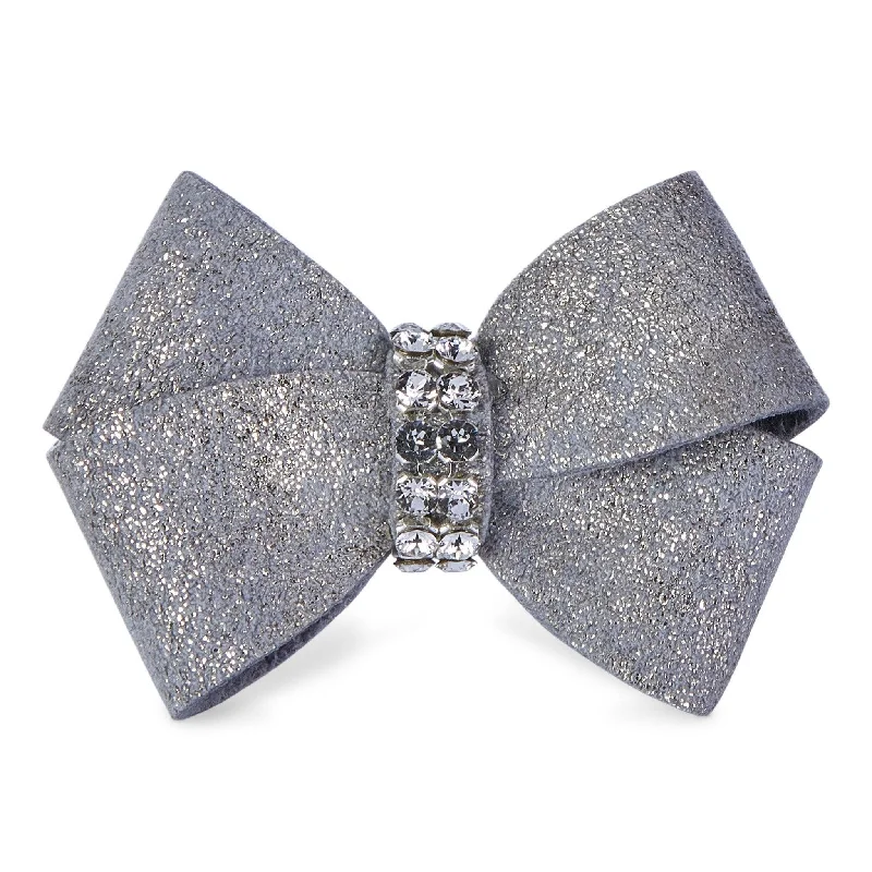 Platinum Glitzerati Single Nouveau Bow Hair Bow