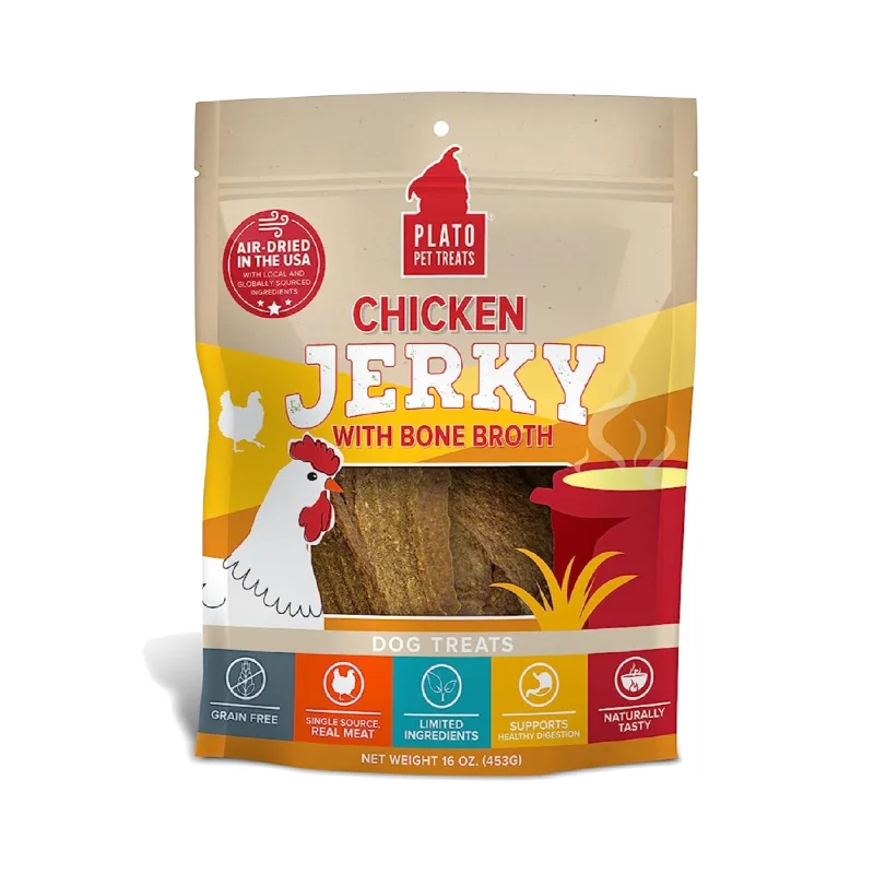 Plato Chicken Jerky with Bone Broth