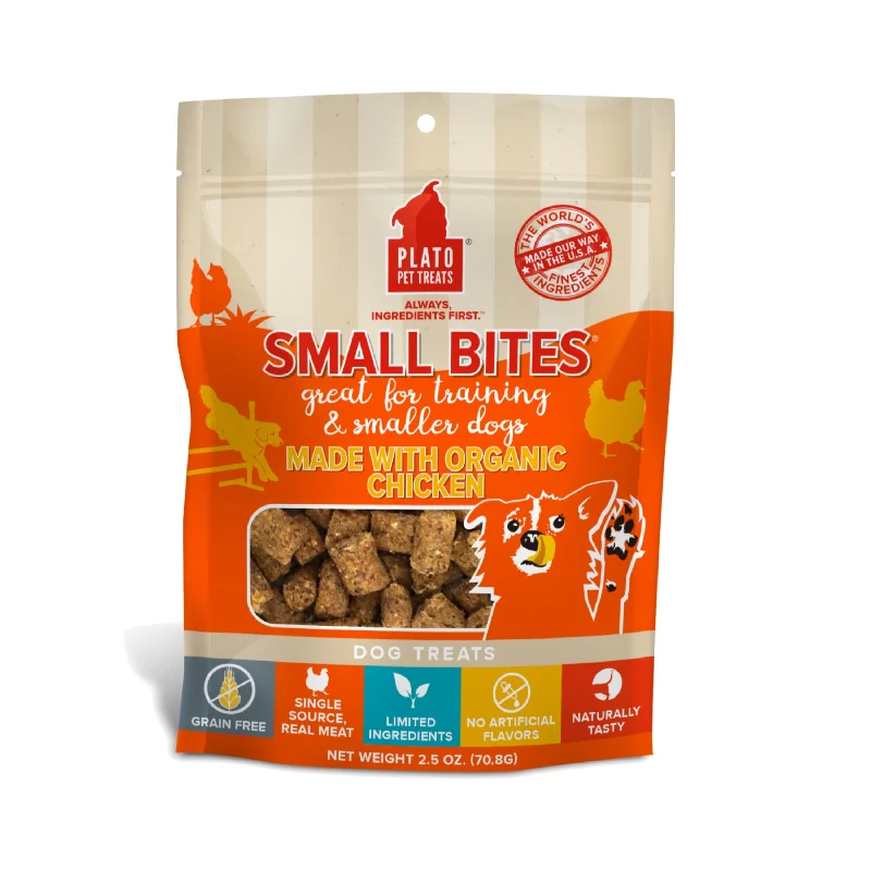 Plato Small Bites Organic Chicken Treats