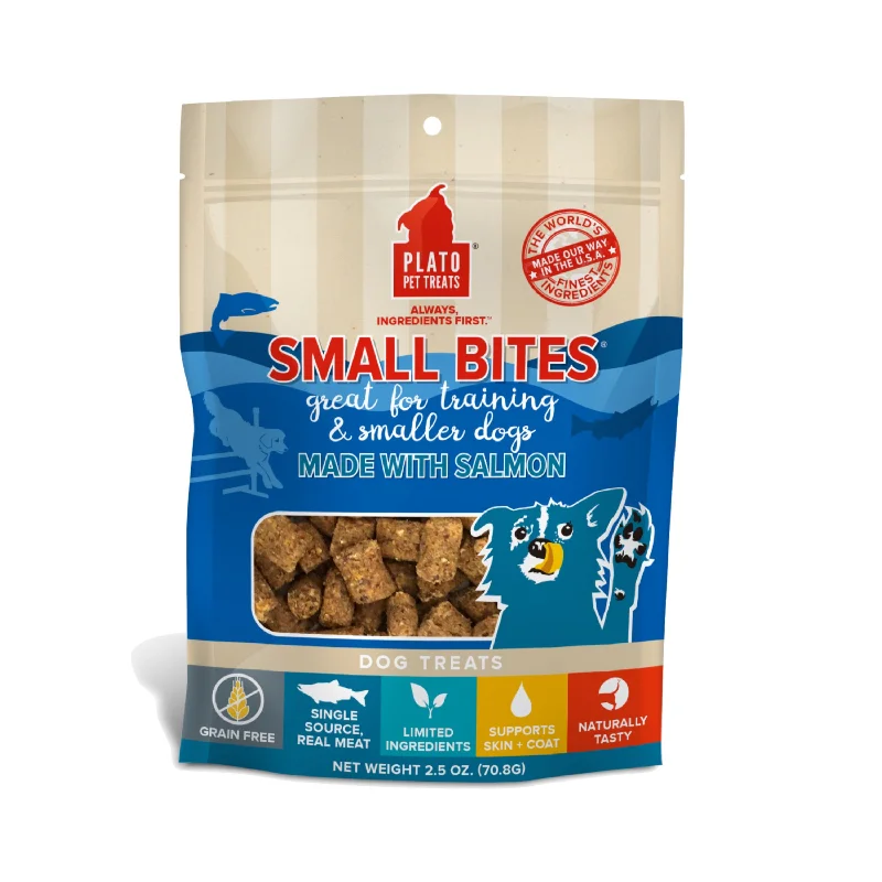 Plato Salmon Small Bites Dog Treats