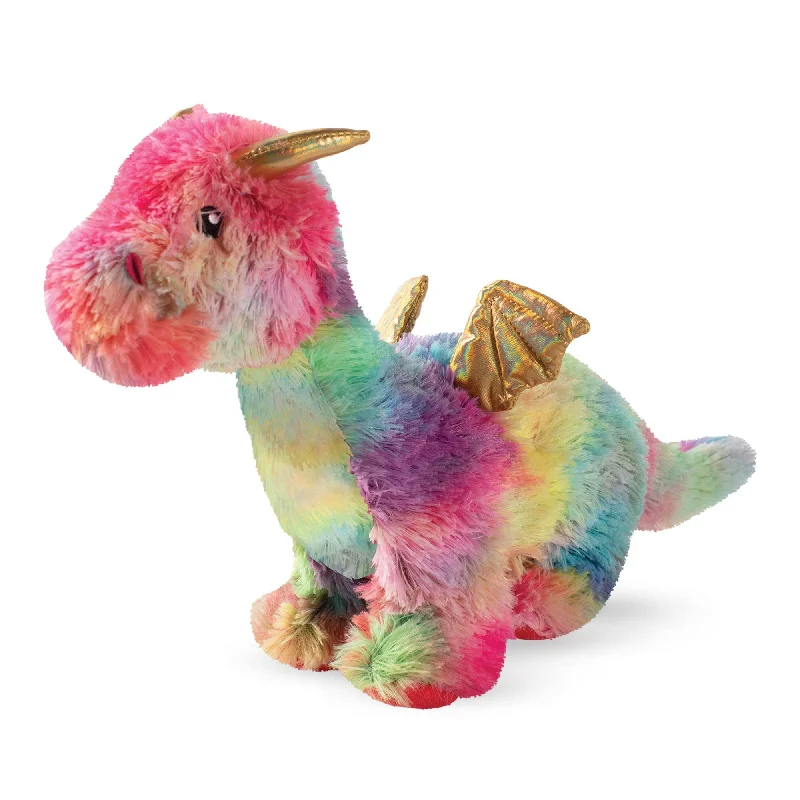 Plush Dog Toy - Rainbow Dragon