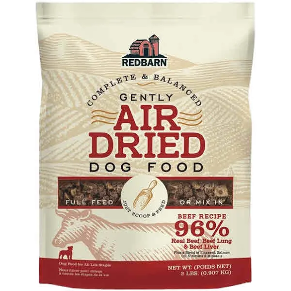 Redbarn Air Dried Beef Recipe Dog Food, 2-lb