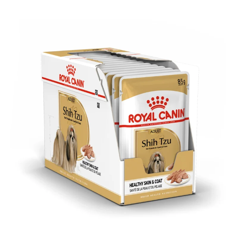 Royal Canin Dog Shih Tzu Adult Wet Loaf Dog Food Pouches 85g x 12