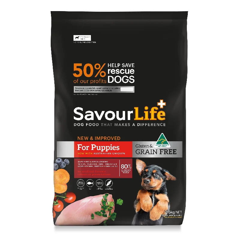 SavourLife Grain Free Dry Dog Food Chicken for Puppies 2.5kg