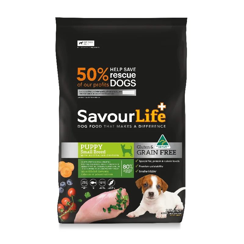 SavourLife Grain Free Dry Dog Food Chicken Puppy for Small Breed 2.5kg