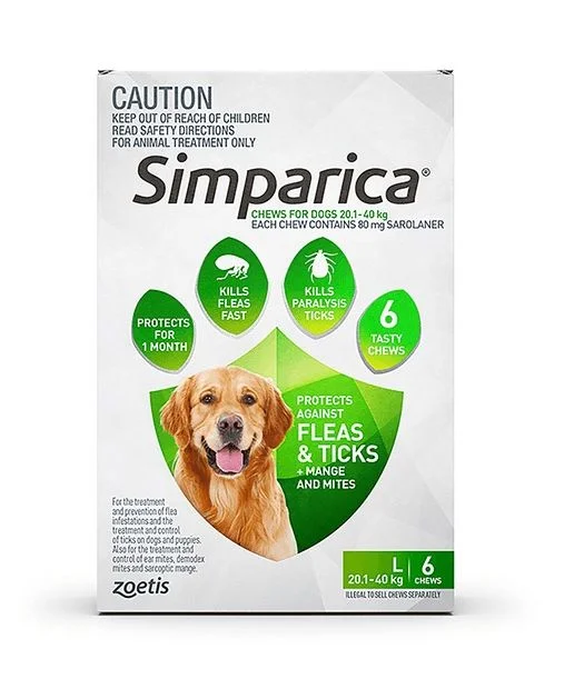 Simparica Large Dog Chews 20.1-40kg