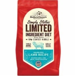 Stella & Chewy's Limited Ingredient Grass-Fed Lamb Raw Coated Kibble Grain Free Dog Food