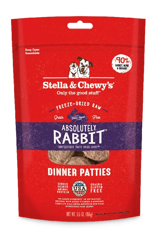 Stella and Chewy's Rabbit Freeze Dried Dinner Patties Dog Food