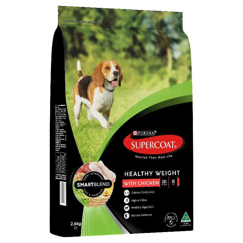 Supercoat Chicken Healthy Weight Adult Dry Dog Food 2.6kg