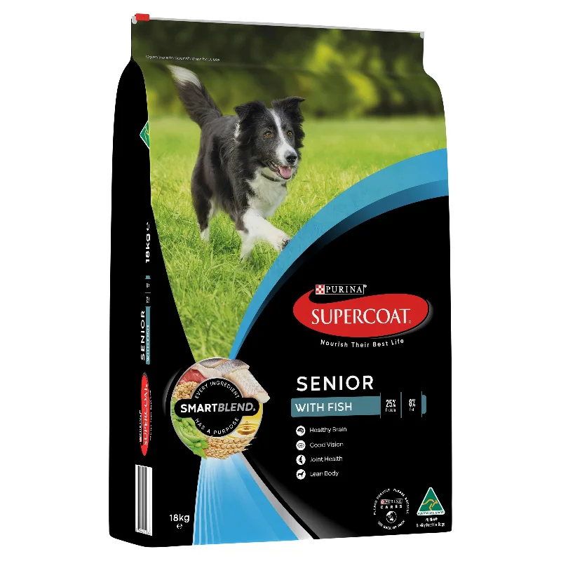 Supercoat Fish Senior Dry Dog Food 18kg