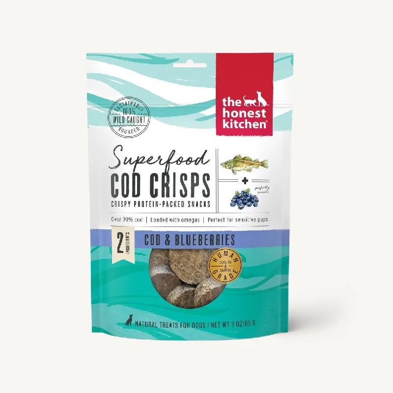 The Honest Kitchen Superfood Cod Crisps - Cod & Blueberry Dog Food