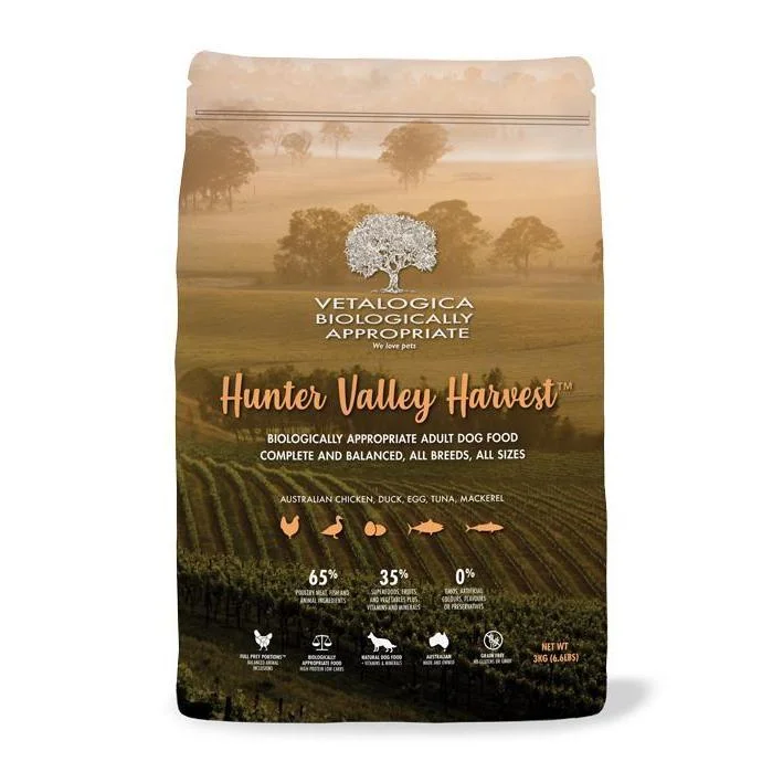 Vetalogica Biologically Appropriate Hunter Valley Harvest Dry Dog Food 3kg