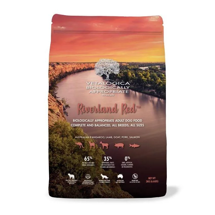 Vetalogica Biologically Appropriate Riverland Red Dry Dog Food 3kg