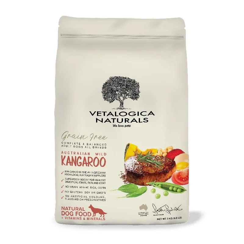 Vetalogica Naturals Grain Free Kangaroo Dry Dog Food 3kg