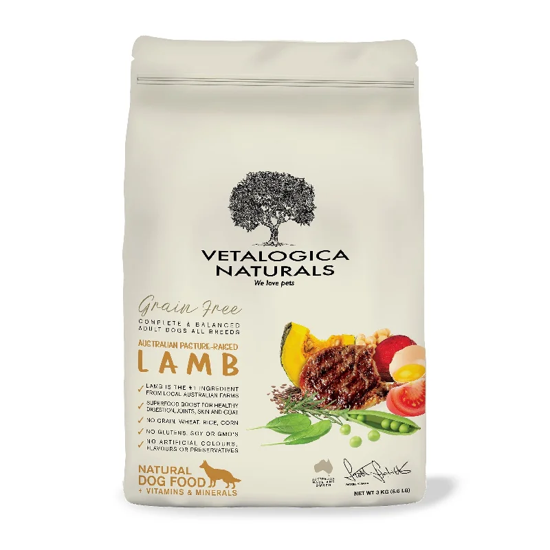 Vetalogica Naturals Grain Free Lamb Dry Dog Food 3kg