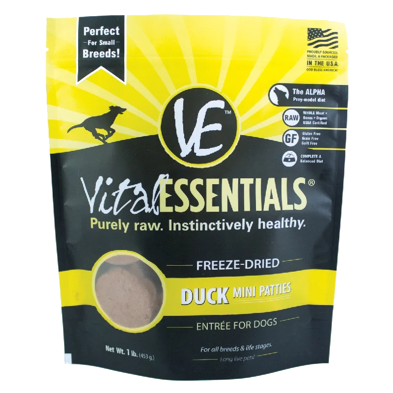 Vital Essentials Freeze-Dried Duck Mini Patties