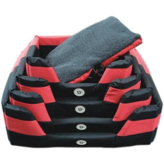 Bono Fido Stay Dry Dog Bed Red Medium