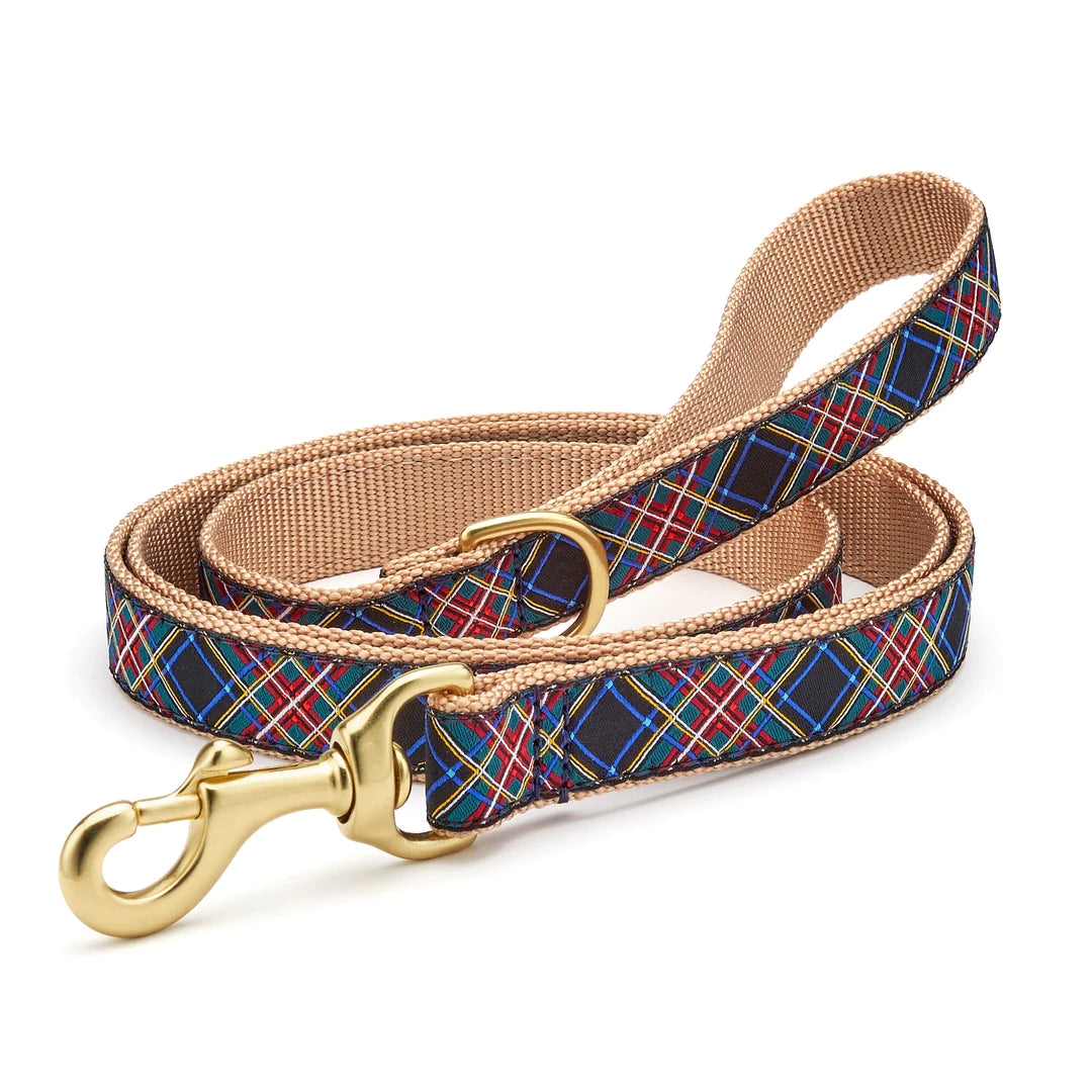 Black Tartan Dog Lead