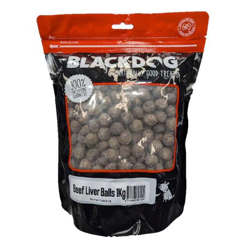 Blackdog Beef Liver Balls Dog Treats 1kg